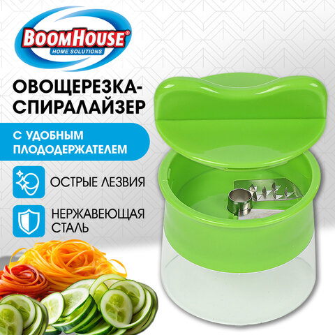 Овощерезка-спиралайзер, ручная, нержавеющая сталь, BoomHouse, 702097