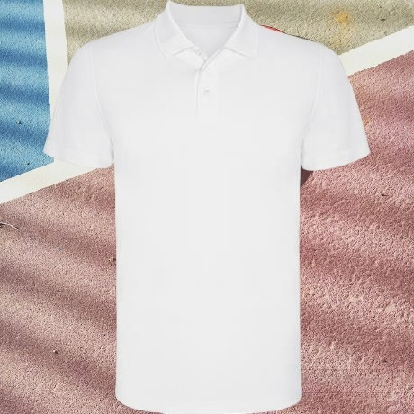 Футболка поло MONZHA мужская  с короткими рукавами, на три пуговицы