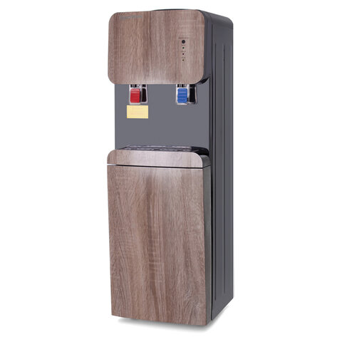 Кулер для воды AQUA WORK 105-LDR, напольный, НАГРЕВ/ЭЛЕКТРОННОЕ ОХЛАЖДЕНИЕ, 2 крана, дерево, 34389