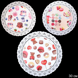 Поднос круглый 30x2.5 см / JCA162 /уп 120/