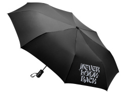 Зонт складной «Marvy» с термотрансфером, Цвет черный