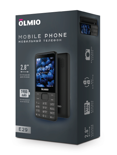 E29 Olmio (черный) Мобильный телефон