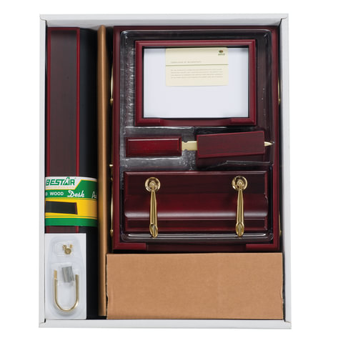 Набор подарочный настольный BESTAR "Artemis" из дерева, 10 предметов, цвет "красное дерево", 236358