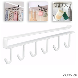 Вешалка подвесная на полку / V-244 /уп 100/белая