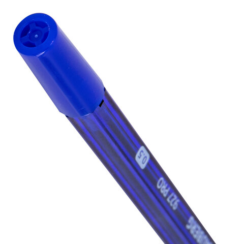 Ручка шариковая BRAUBERG 927 PRO "WRITING 3.0", СИНЯЯ, пишущий узел 0,5 мм, линия письма 0,25 мм, 144337