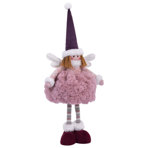 Украшение новогоднее интерьерное 48 см "Фея", полиэстер, нежно-розовый, ЗОЛОТАЯ СКАЗКА, 592523