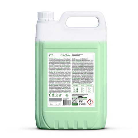 Кондиционер-ополаскиватель для белья концентрат гипоаллергенный 5л GRASS EVA "Fruit fusion", 125915