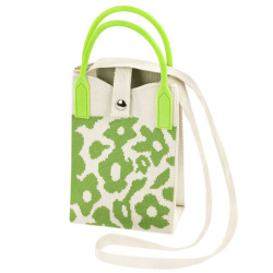 Сумочка-органайзер повседневная HEIKKI KNIT (ХЕЙКИ) кросс боди, вязаная, 17х12х5 см, "Flowers", 273797