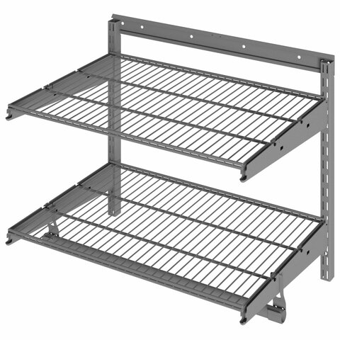 Гардеробная система BASIC G60S (в530*ш640*г350мм), 2 полки, 1 штанга, графит, S70299913415