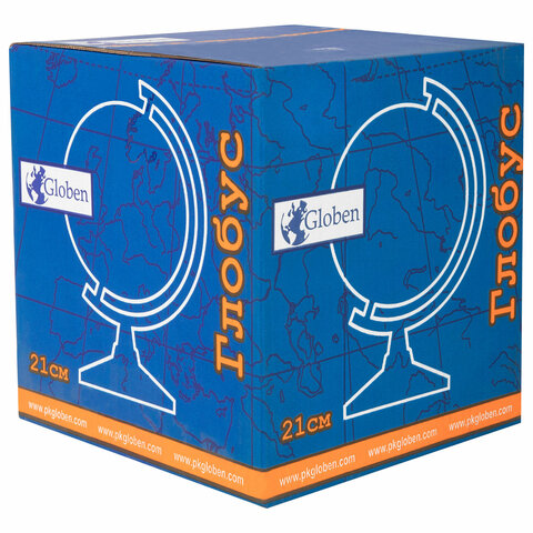 Глобус физический GLOBEN "Классик", 21 см, К012100007