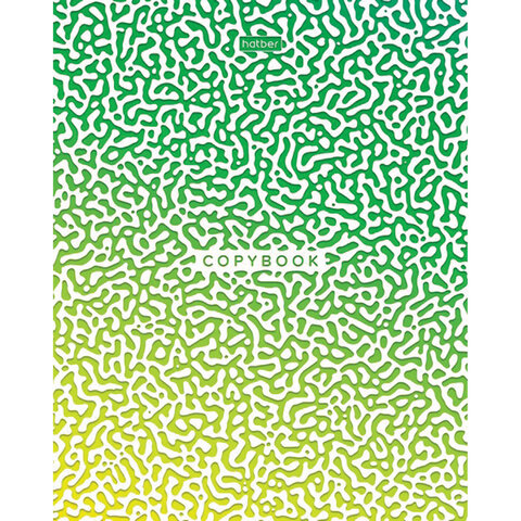 Тетрадь А5, 40 л., HATBER, скоба, клетка, глянцевая ламинация, "Радужные переливы", 40Т5лВ1