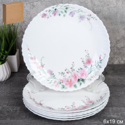 Набор тарелок 6 штук 190 мм / LHP-75XN (7482) /уп 12/ Нежность 748952