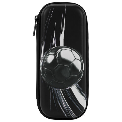 Пенал BRAUBERG, 1 отделение, 1 откидная планка, EVA, 22х10х5 см, "Metal ball", 274606