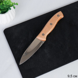 Нож кухонный 20х10 см/ ручка дерево / C43-305-A /уп 360/