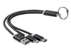 Кабель для зарядки 3-в-1 «Tres», Цвет черный