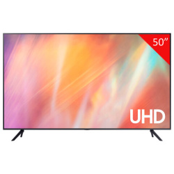 Телевизор SAMSUNG UE50AU7101, 50" (127 см), 3840x2160, 4K, 16:9, Tizen, Wi-Fi, Bluetooth, черный, 3219218