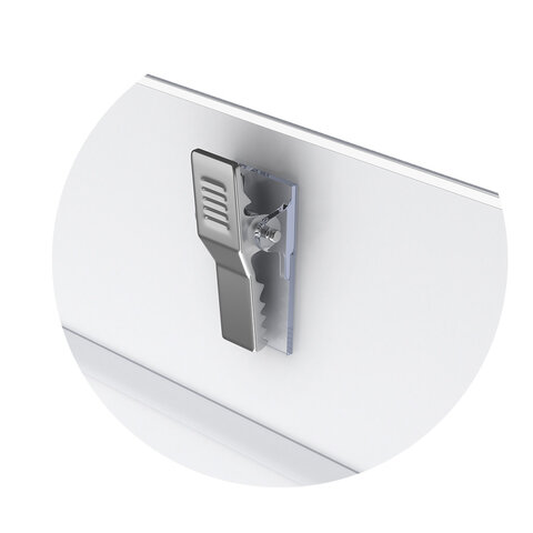 Бейдж горизонтальный ERICH KRAUSE (90х57 мм), с металлической клипсой и булавкой, 7078