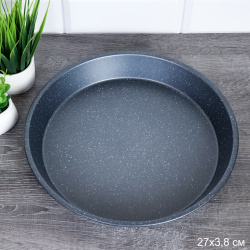 Форма для выпечки Круг 27х3 см Мрамор / XJ63-26# /уп 50/ 0.354/ 26,5(25)х3,3