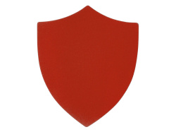 Патч «Щит», nubuk, Цвет красный