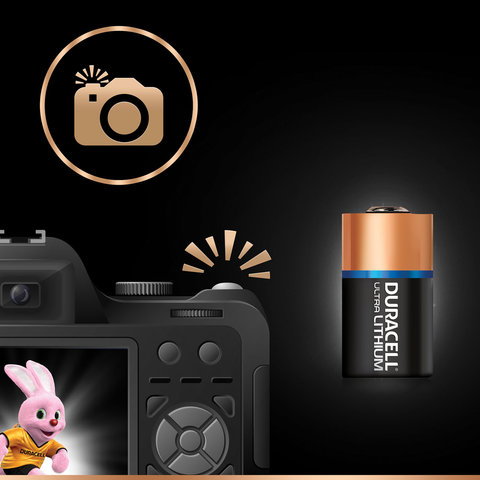 Батарейка DURACELL Ultra ОРИГИНАЛ CR2, литиевая, 1 шт., 3 В, блистер, 75054620