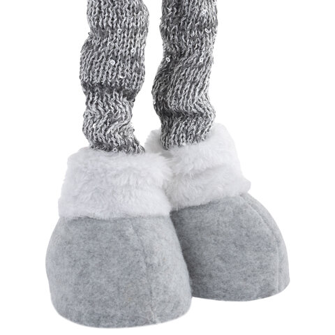 Украшение новогоднее интерьерное 70 см "Гном Милаш", телескопические ножки, полиэстер, ЗОЛОТАЯ СКАЗКА, 592521