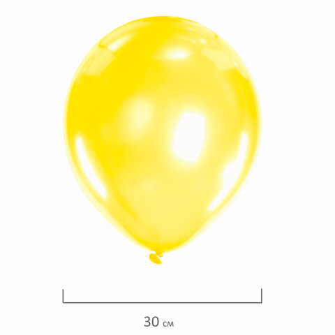 Шары воздушные ЗОЛОТАЯ СКАЗКА, 12" (30 см), КОМПЛЕКТ 10 штук, перламутровые, ассорти 5 цветов, пакет, 105014