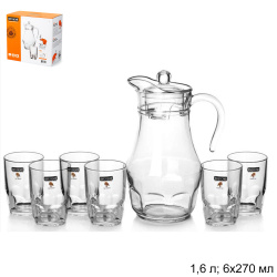 Набор питьевой 7 предметов Рок / Q5846 /уп 3/