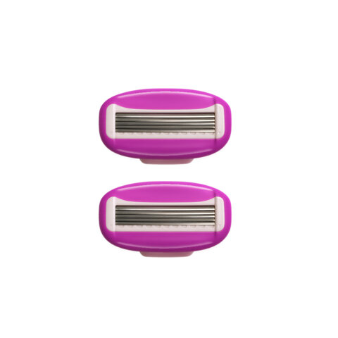 Кассеты для бритвенного станка многоразового женского, 5 лезвий, 2 кассеты, X-ONE, 700022