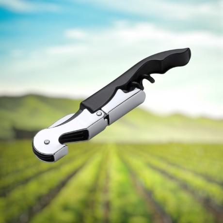 Штопор из нержавеющей стали MERLOT,с двумя положениями