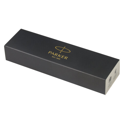 Ручка шариковая PARKER "Jotter XL Monochrome Stainless Steel CT", корпус серебристый, сталь, синяя, 2122756