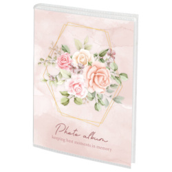 Фотоальбом BRAUBERG "Watercolor flowers" на 36 фото 10х15 см, мягкая обложка, 391431