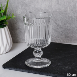 Рюмка 60 мл на ножке прямая / F207-1A /уп 24/