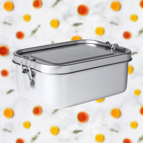 Ланчбокс (контейнер для еды) BRENA / Контейнер бенто для еды из нержавеющей стали 1,2 л