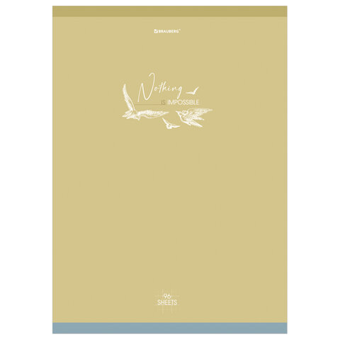 Тетради КОМПЛЕКТ 3 шт. А4, 96 л., BRAUBERG скоба, клетка, глянцевый лак, "Pastel", 404388