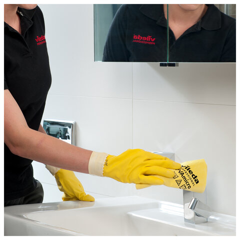 Салфетки VILEDA "ПВАмикро" КОМПЛЕКТ 5шт, искуственная замша, желтый, 35*38см, 143592