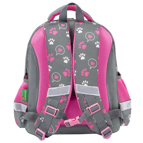 Ранец BRAUBERG KIDS STANDARD, 2 отделения, "Кот-мурлыка", 36х28х14 см, 274427
