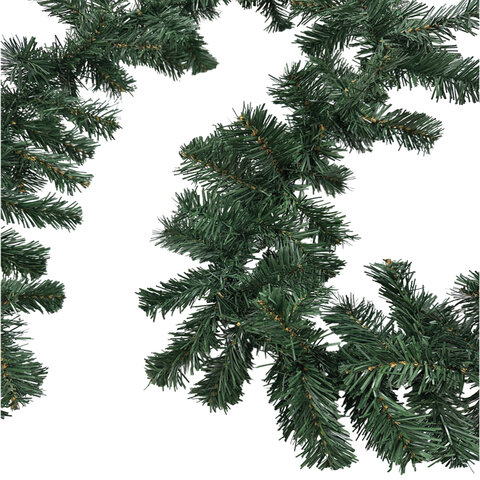 Гирлянда хвойная, длина 270 см, диаметр 20 см, "Хмаs Time", ПВХ, ЗОЛОТАЯ СКАЗКА, 592602