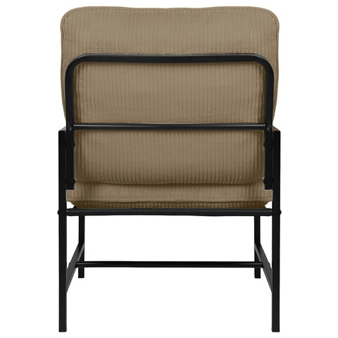 Кресло BRABIX "Gentle LC-300", ЛОФТ, пружинный блок, ткань велсофт (плюш), мокко, 533143