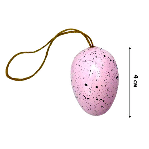 Декорация пасхальная 4 см "Яйца" КОМПЛЕКТ 12 шт., пластик, 3 дизайна ассорти, ЗОЛОТАЯ СКАЗКА, 592633