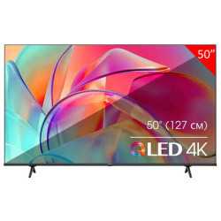 Телевизор HISENSE 50E7KQ, 50" (127 см), 3840 x 2160, 4K, 16:9, Vidaa, Wi-Fi, черный