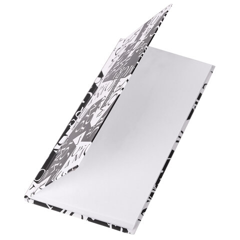 Планинг-еженедельник недатированный (165х90 мм) STAFF, твердая обложка, УФ-ЛАК, 64 л., "Black&White", 113513