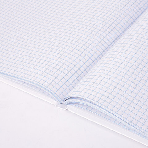 Книга учета 80 л., клетка, твердая, глянцевая, блок офсет, А4 210х265 мм, STAFF, 130071