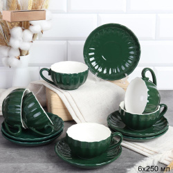 Чайный набор 12 предметов 240 мл / MDR-502 /уп 8/745665