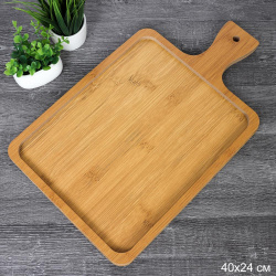 Доска разделочная 24х40х1,3 см / WE-606 /уп 36/ бамбук