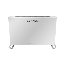 Обогреватель-конвектор SONNEN ONYX-1000.1, 1000 Вт, Х-образный нагревательный элемент, белый, 457629