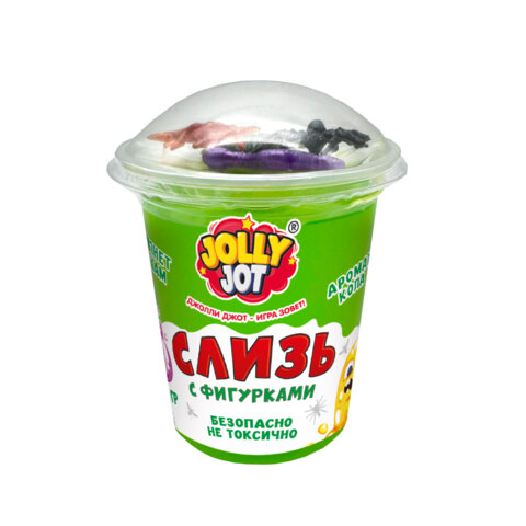 Слайм, слизь с фигурками, насекомые, 200 г, НАБОР 3 шт., JOLLY JOT, 666665