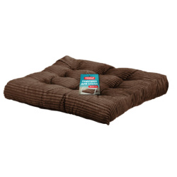 Подушка на стул "ВЕЛЬВЕТ" 38х38 см, полиэстер, коричневая, PRIMILA (ПРИМИЛА) CLASSIC, 700506