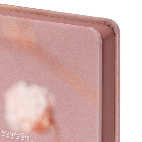 Ежедневник датированный 2026 А5 138x213 мм, BRAUBERG "Vista", под кожу твердый, "Tenderness", 117455