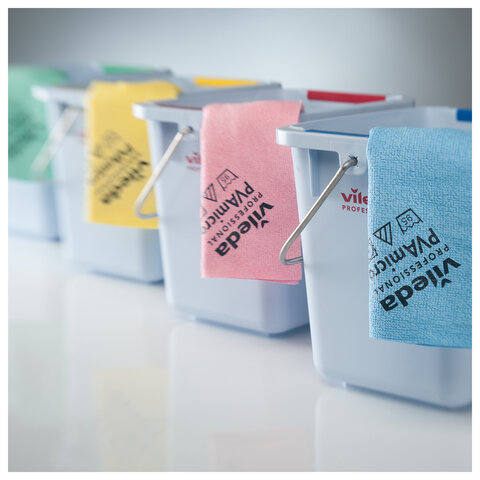 Салфетки VILEDA "ПВАмикро" КОМПЛЕКТ 5шт, искуственная замша, желтый, 35*38см, 143592