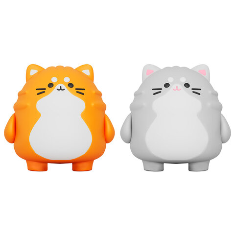 Точилка фигурная FUNSTER (ФАНСТЕР) "Пухлый кот", 1 отверстие, ассорти, 274056